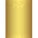 Металлизированный стикер для дизайна ногтей GOLDEN 019