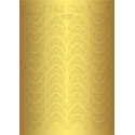 Металлизированный стикер для дизайна ногтей GOLDEN 025
