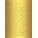 Металлизированный стикер для дизайна ногтей GOLDEN 032