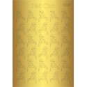 Металлизированный стикер для дизайна ногтей GOLDEN 035