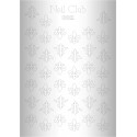 Металлизированный стикер для дизайна ногтей SILVER 002