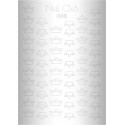 Металлизированный стикер для дизайна ногтей SILVER 003