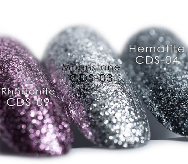 Гель-краска для ногтей с металлическими хлопьями CDS-03 Moonstone