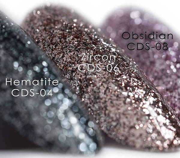 Гель-краска для ногтей с металлическими хлопьями CDS-06 Zircon